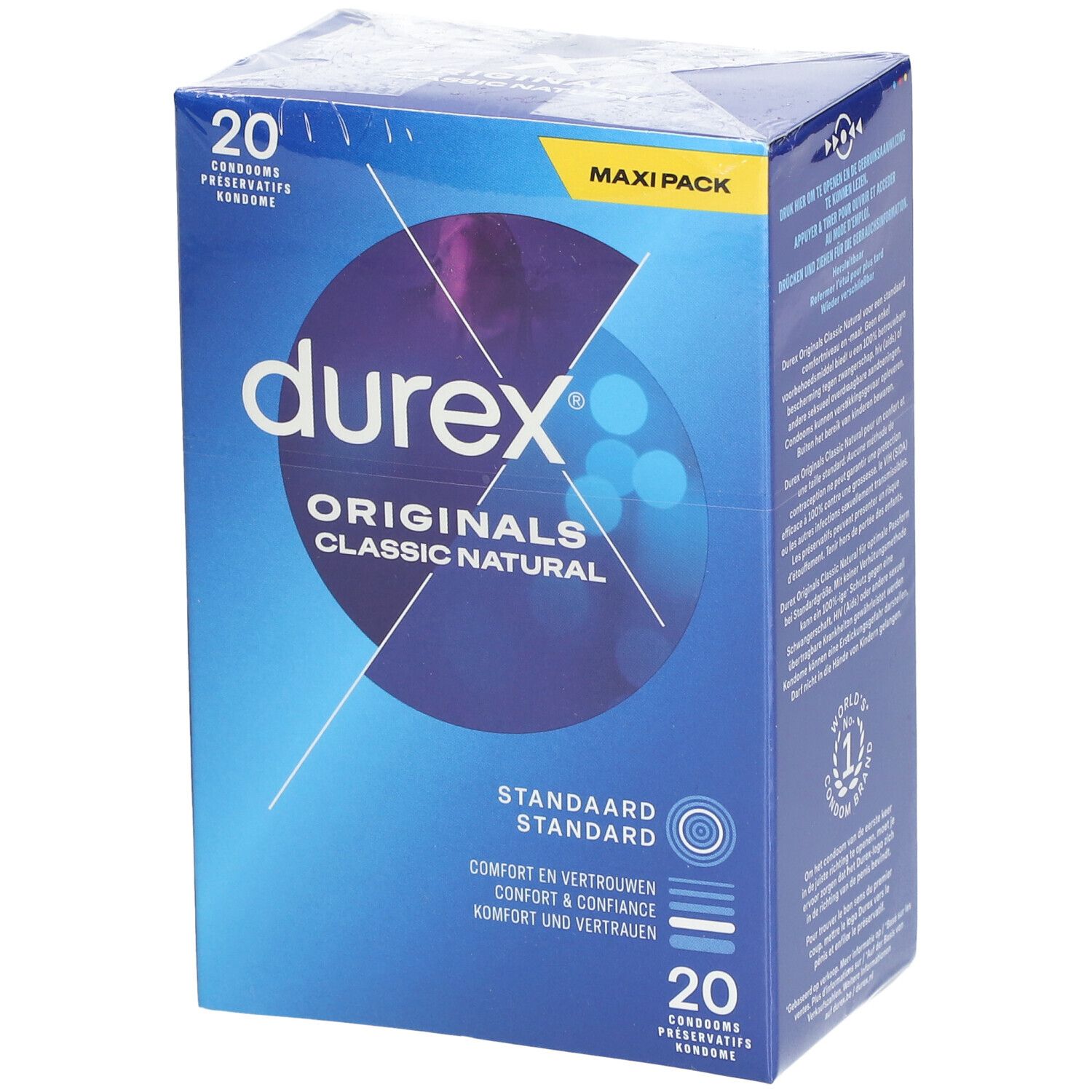Durex® Originals Classic Natural Condooms 20