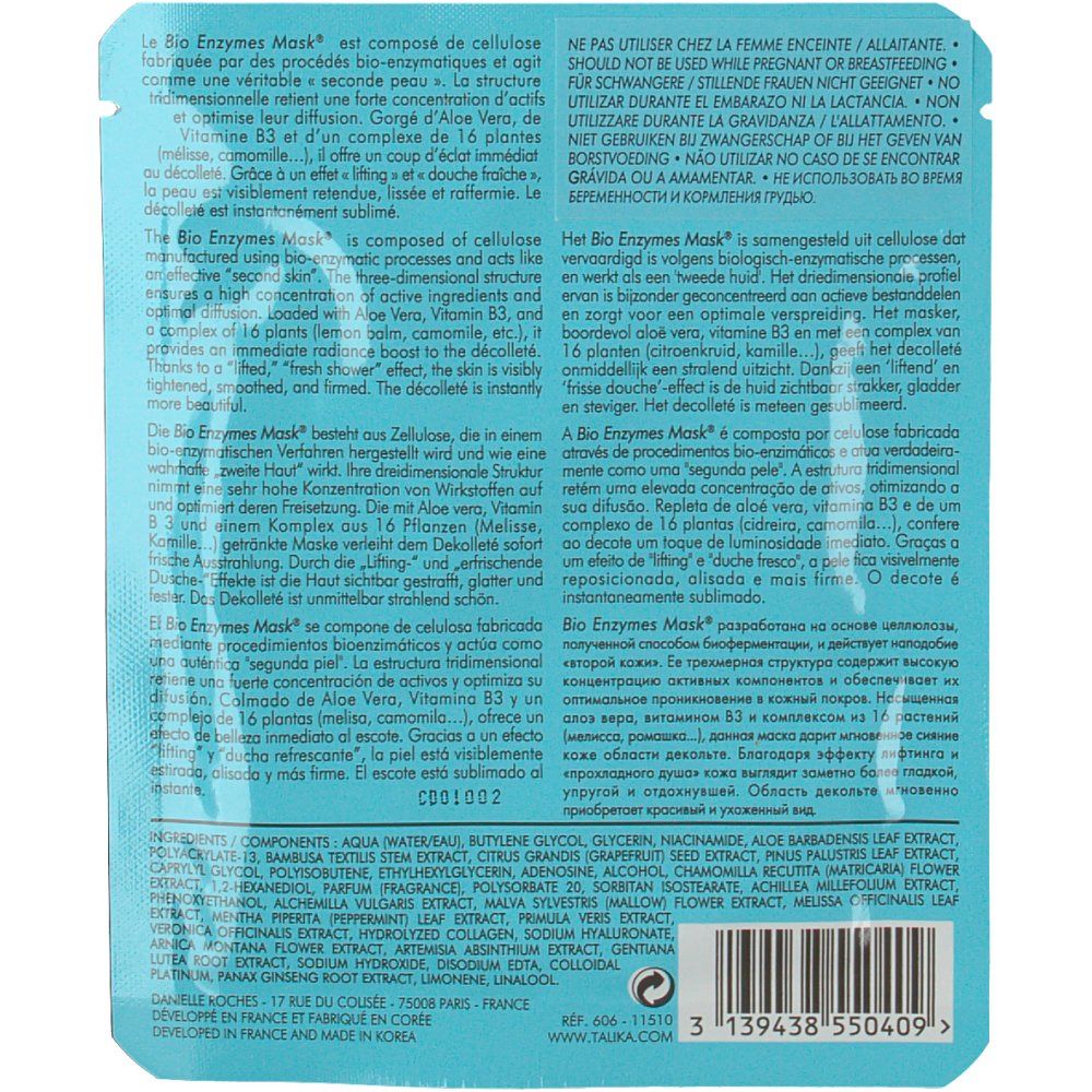 Talika Bio Enzymes d�collet� Maske r
