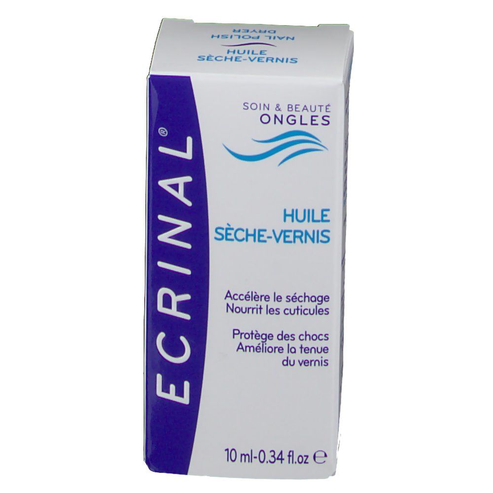 Boîte blanche avec texte bleu. Contient le nom du produit en français. Logo imprimé et indication de volume.