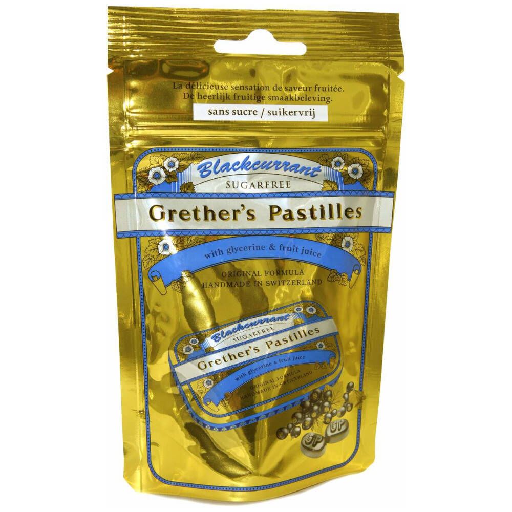 Grether's Pastilles Blackcurrant sans sucre Recharge