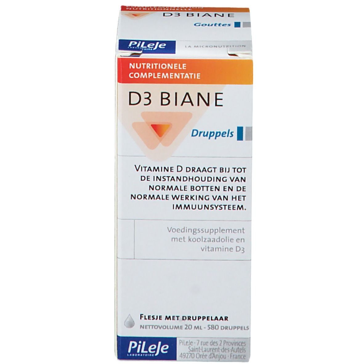 Emballage du produit. Emballage avec nom et informations du produit. Marque Pileje.