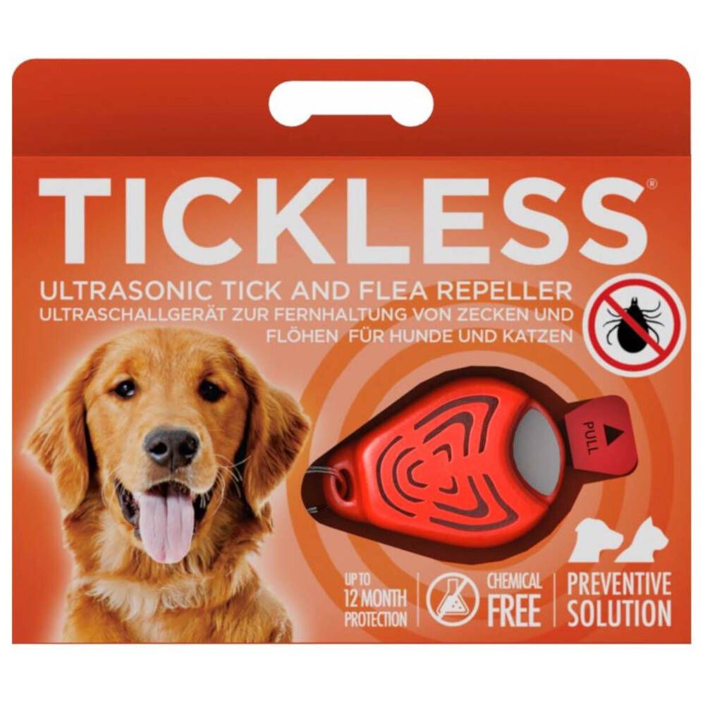 Tickless Expulseur Ultrasonique Tique/Puce Orange