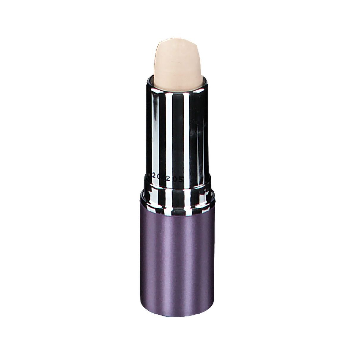 Concealer COVERMARK® Nr. 1, teinte claire, en stick violet et argenté. Le correcteur est visible.