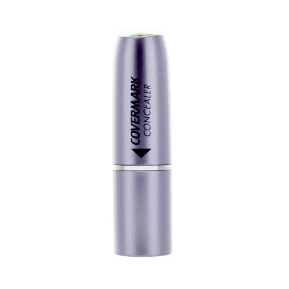 COVERMARK® Concealer Nr. 1, en stick violet et argenté. Le stick est fermé. COVERMARK est écrit dessus.