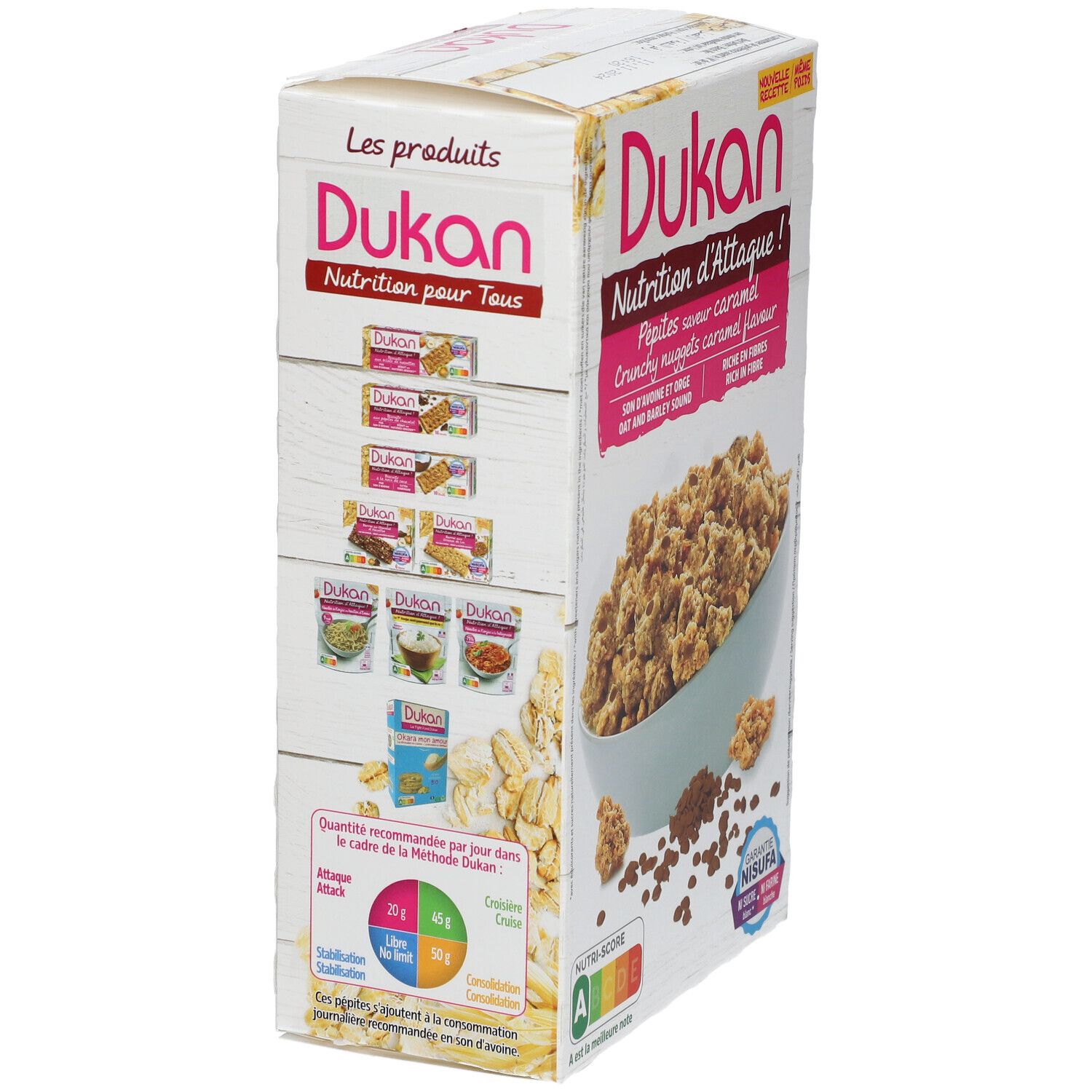 Dukan Haverzemelen Caramel Stukjes 350 g Pulver