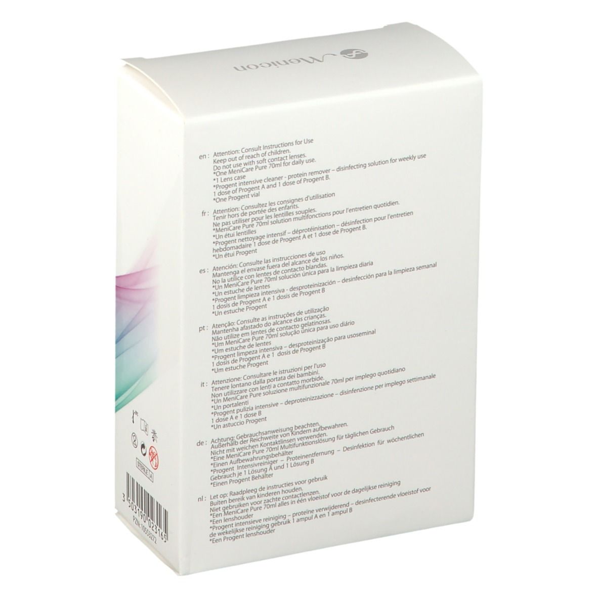 MeniCare Pure Multifunktionslösung + Progent Strater Set