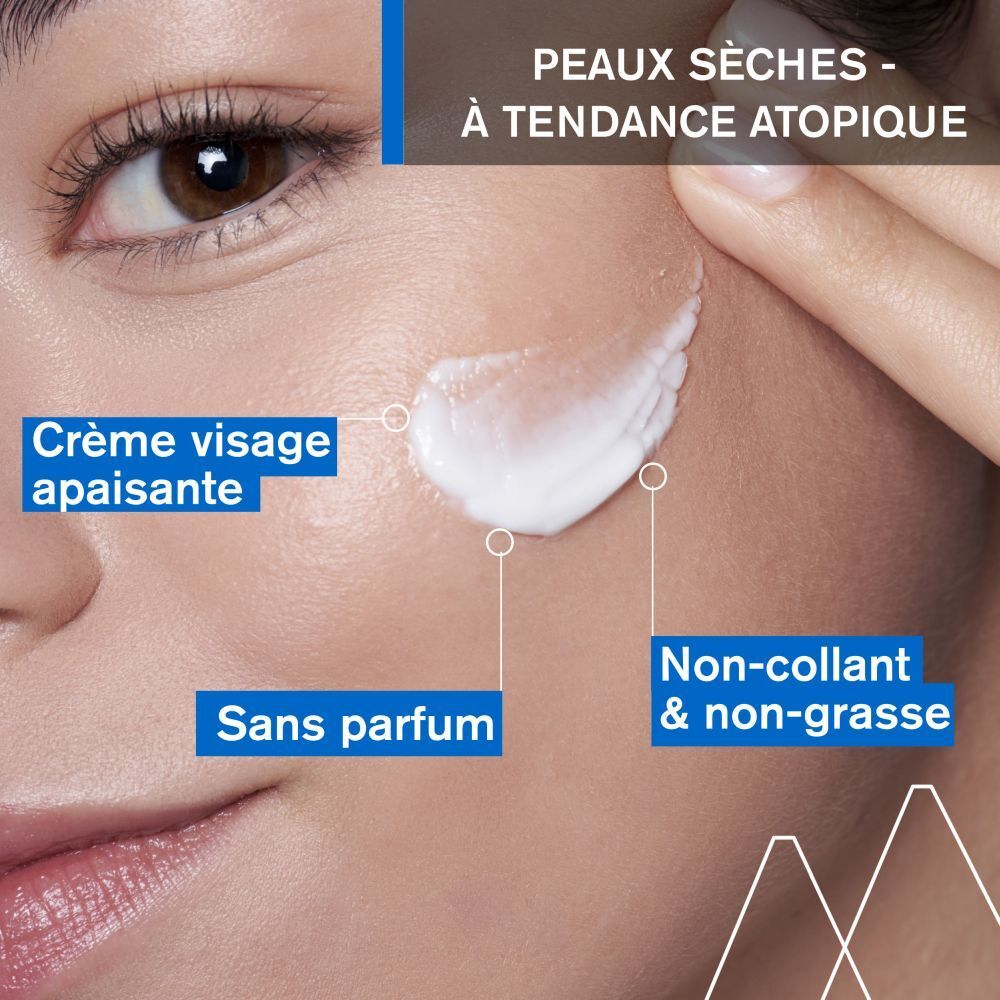 Crème visage. Texte en français. Instructions d'utilisation. Pour bébés, enfants, adultes.