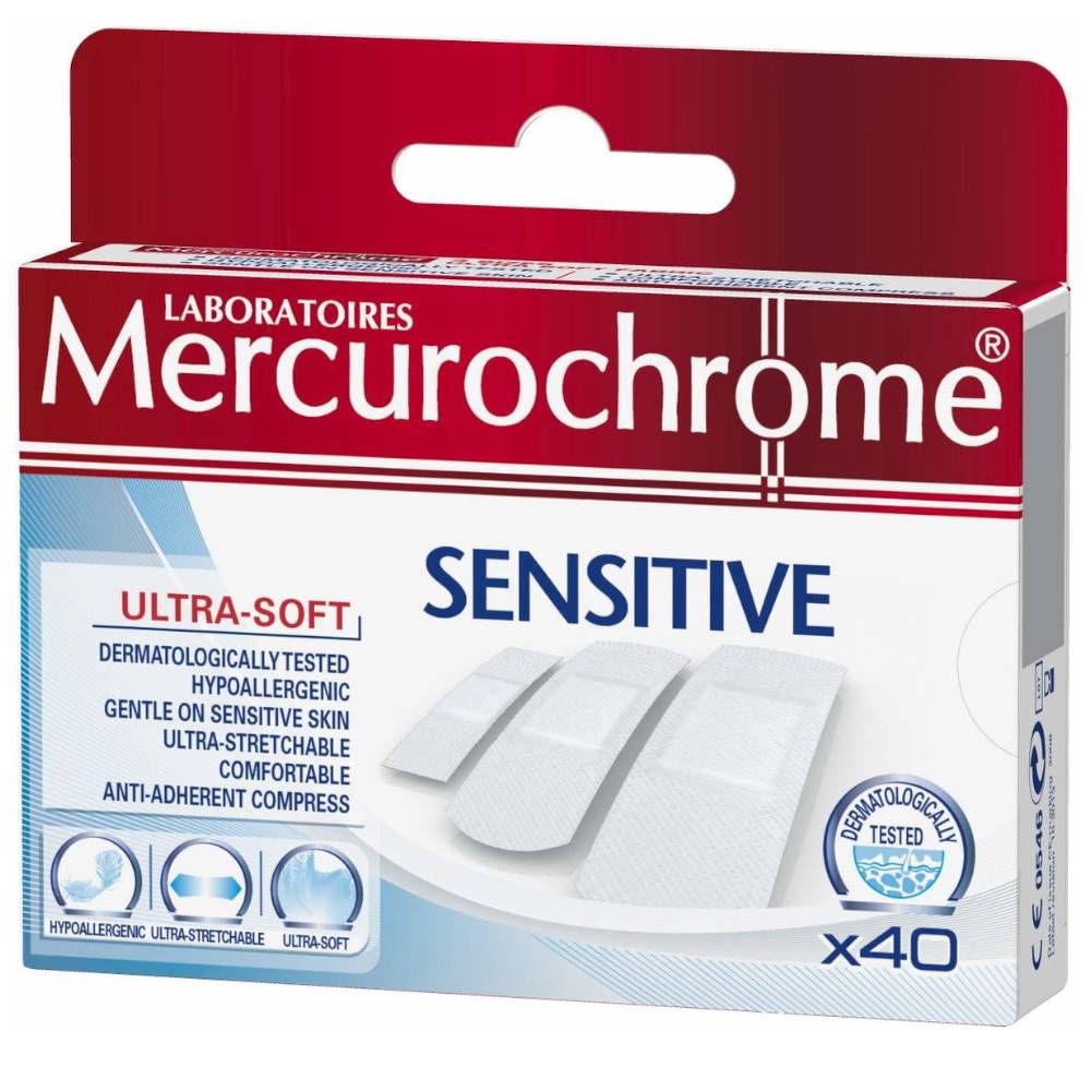 Mercurochrome® Sensitive Pansements Ultra-soft