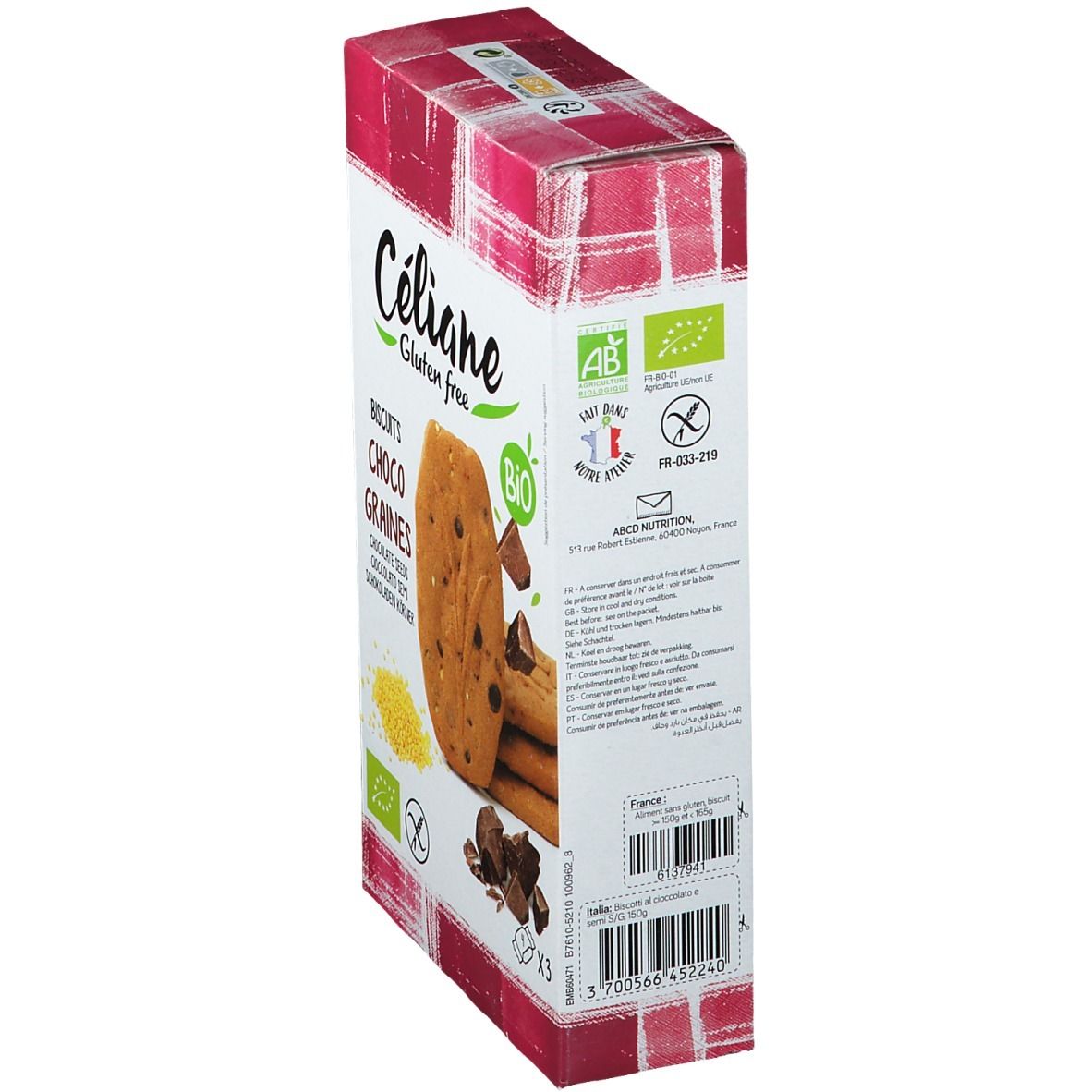 Celiane Ontbijtkoekjes Bio 150 g 3 St Kekse