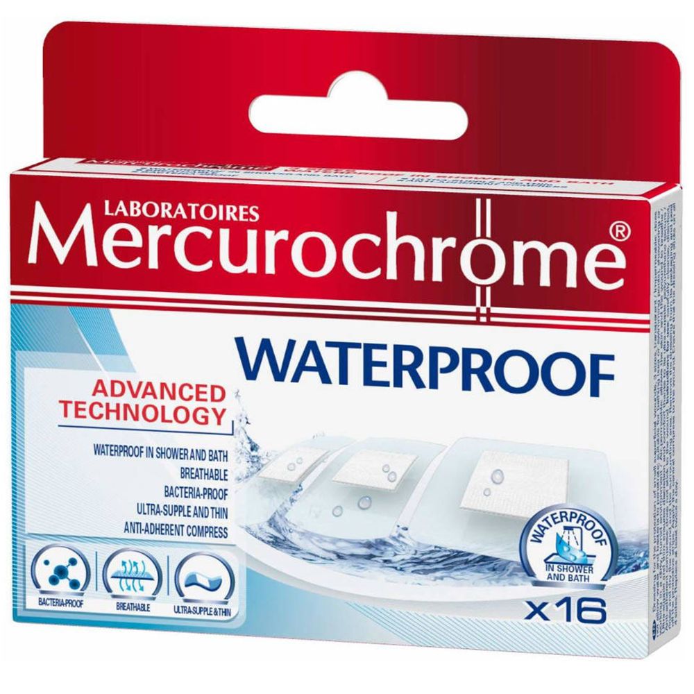 Mercurochrome® Pansements Bain Waterproof