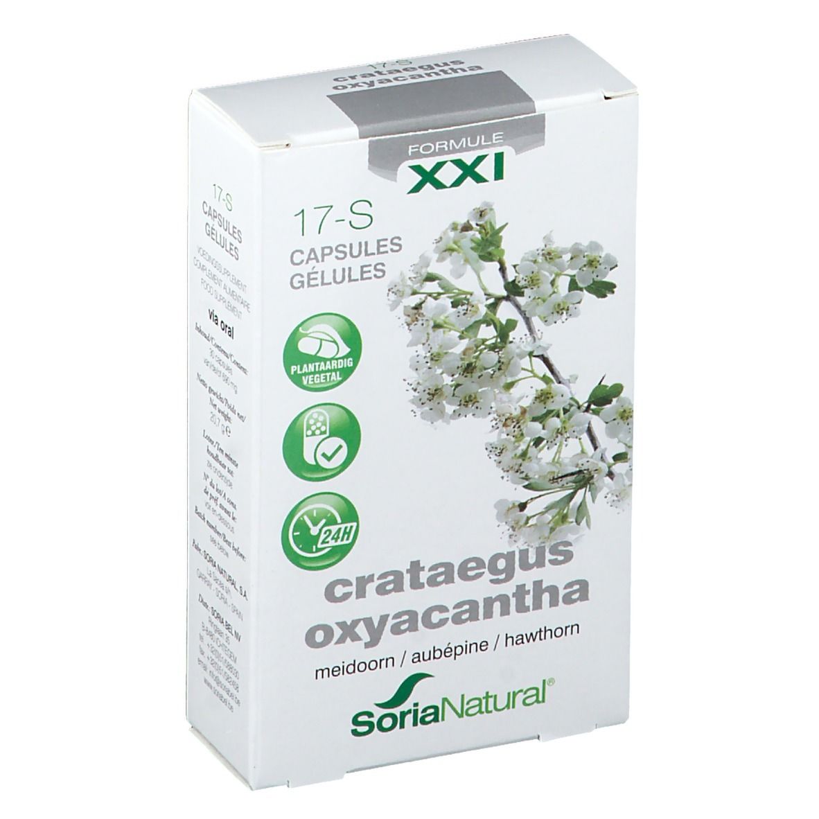 Soria Natural® 17-S Crataegus oxyacantha XXI Aubépine blanche