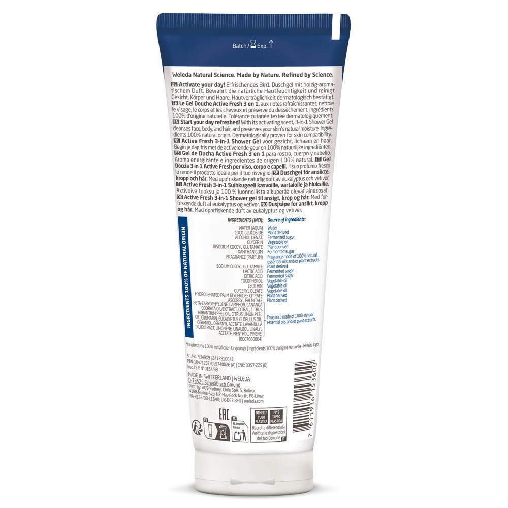 WELEDA Homme Gel Douche énergisant
