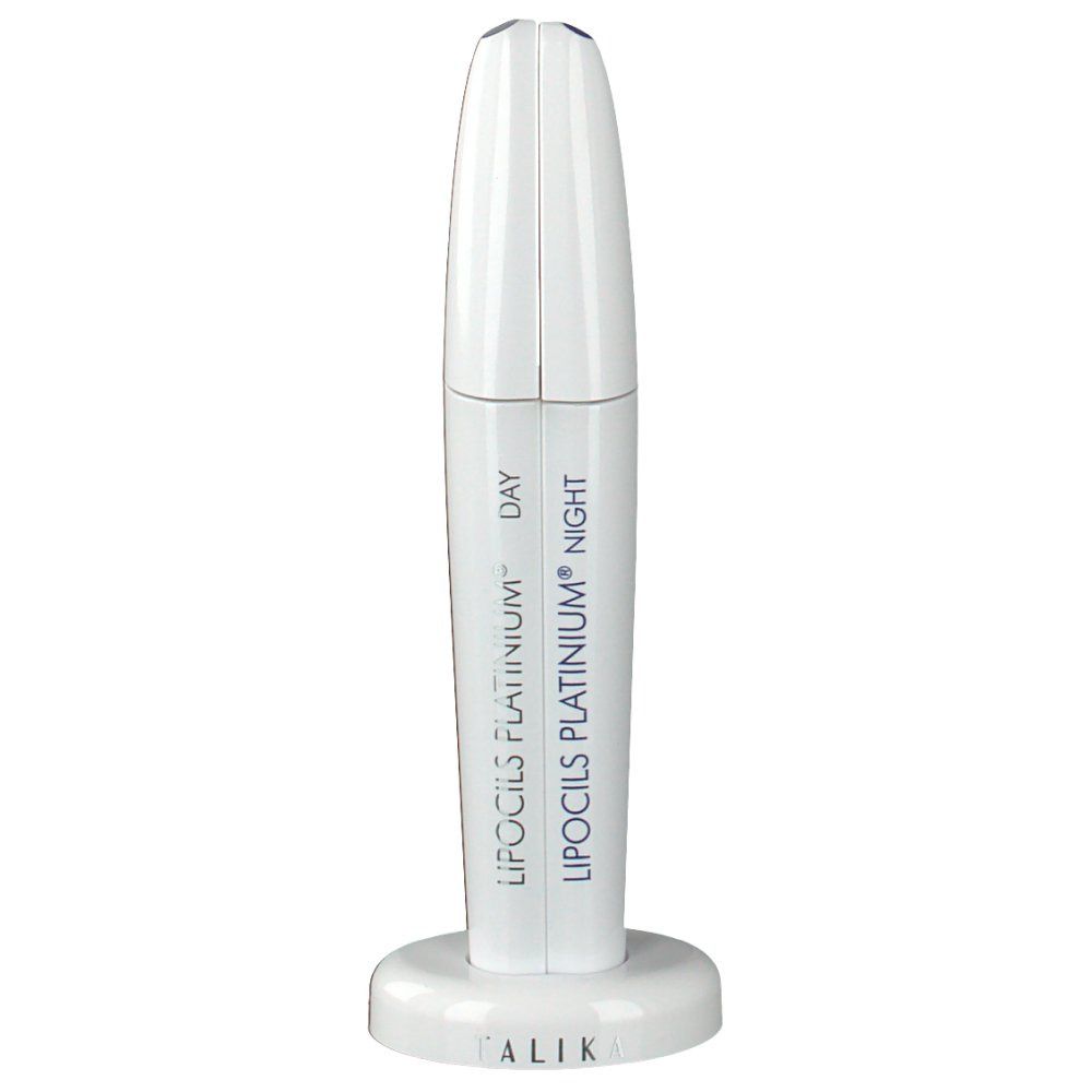 Applicateur blanc pour cils. Inscription : LIPOCILS PLATINIUM® DAY & NIGHT. Marque : TALIKA.