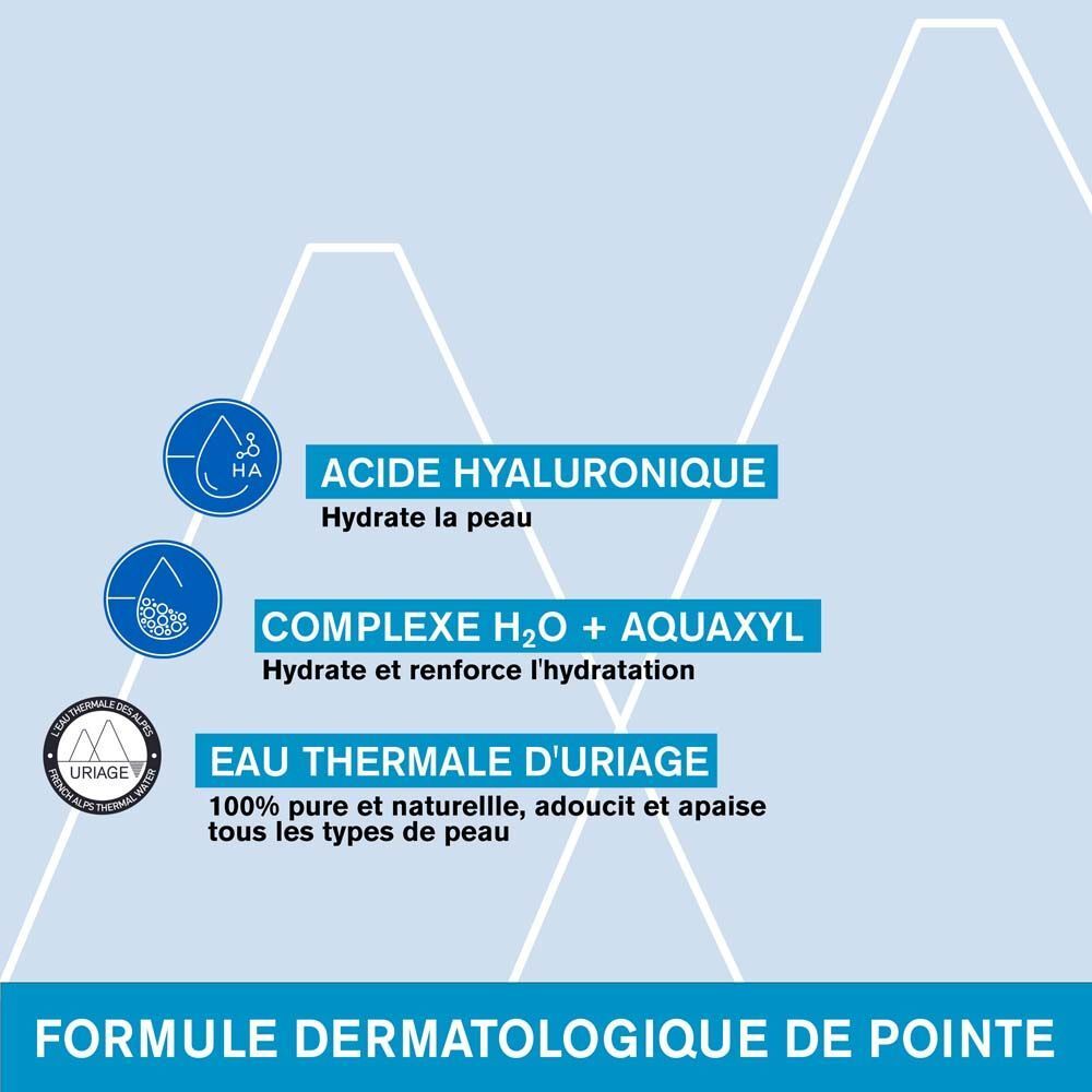 Boîte et tube. Inscription Uriage Eau Thermale. Crème d'eau, Water cream. 40ml.