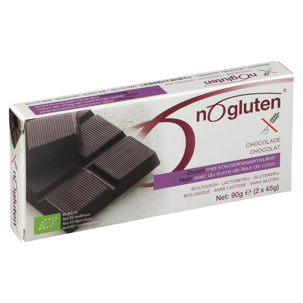 NoGluten® Barre de Chocolat Noir Bio