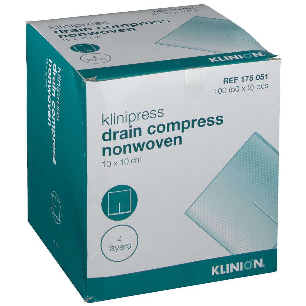 Klinion klinipress drain nw compress 10 x 10 cm