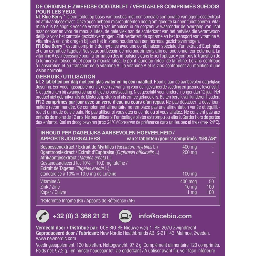 Dos de l'emballage du produit avec texte. Contient des informations sur les ingrédients et l'utilisation.