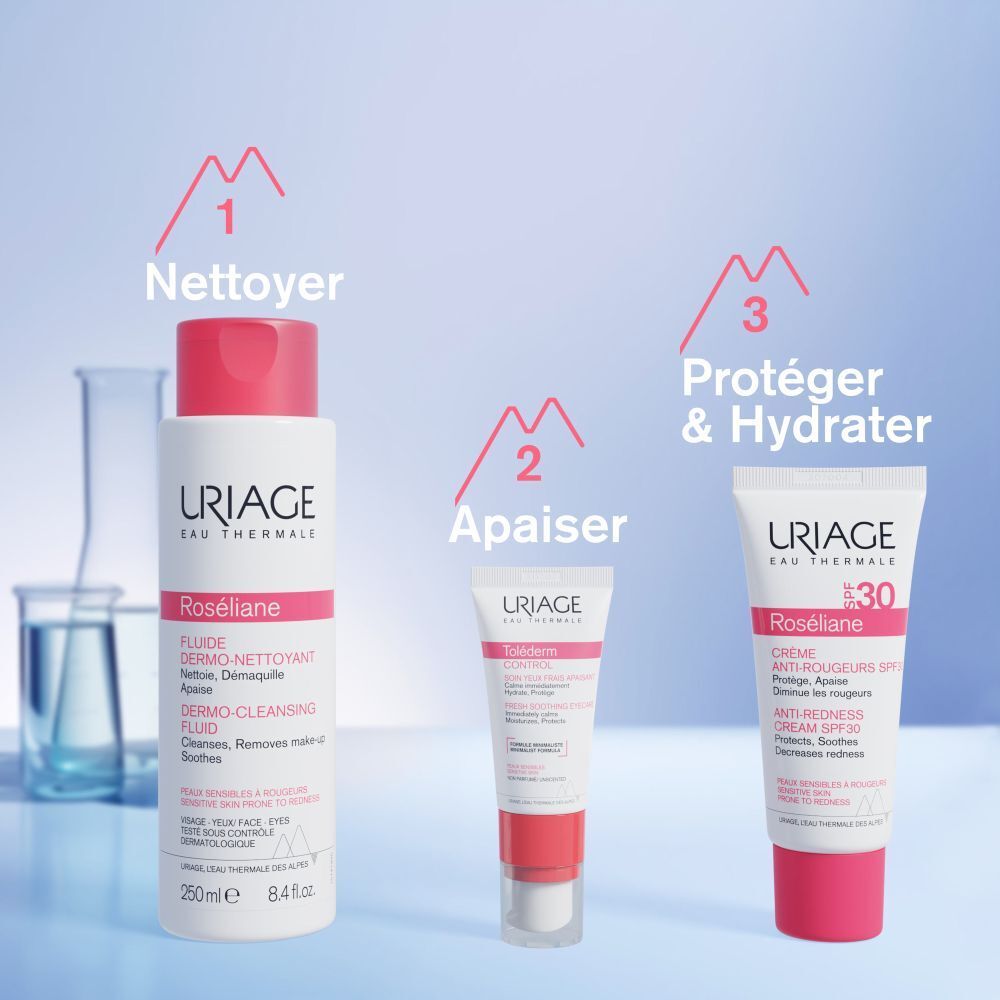 Produits Uriage Roséliane. Nettoyer, Apaiser, Protéger & Hydrater.