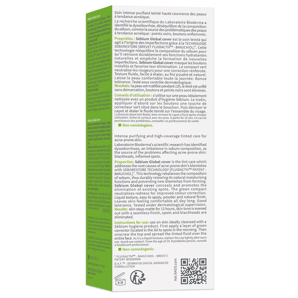 Kartonverpackung. Text in mehreren Sprachen. Enthält Informationen zum Produkt und zur Anwendung.