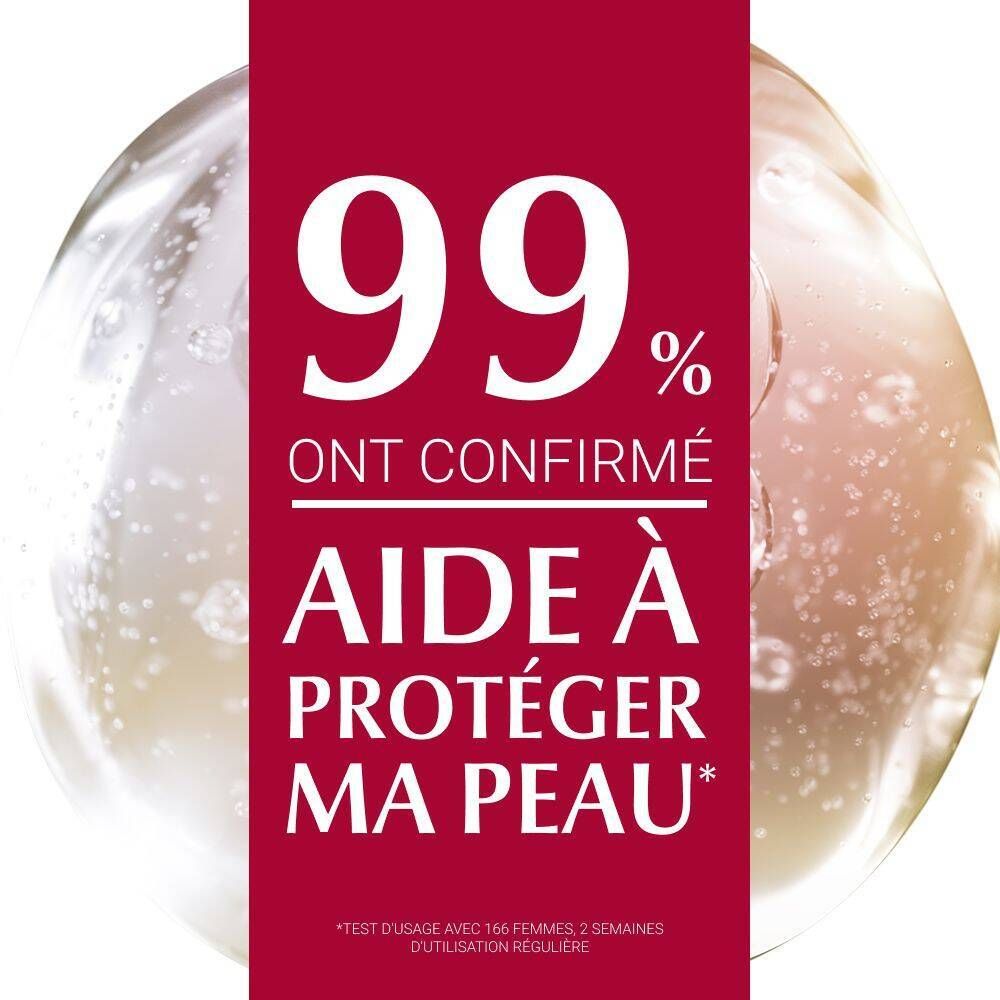 Texte: 99% confirment, aide à protéger ma peau.