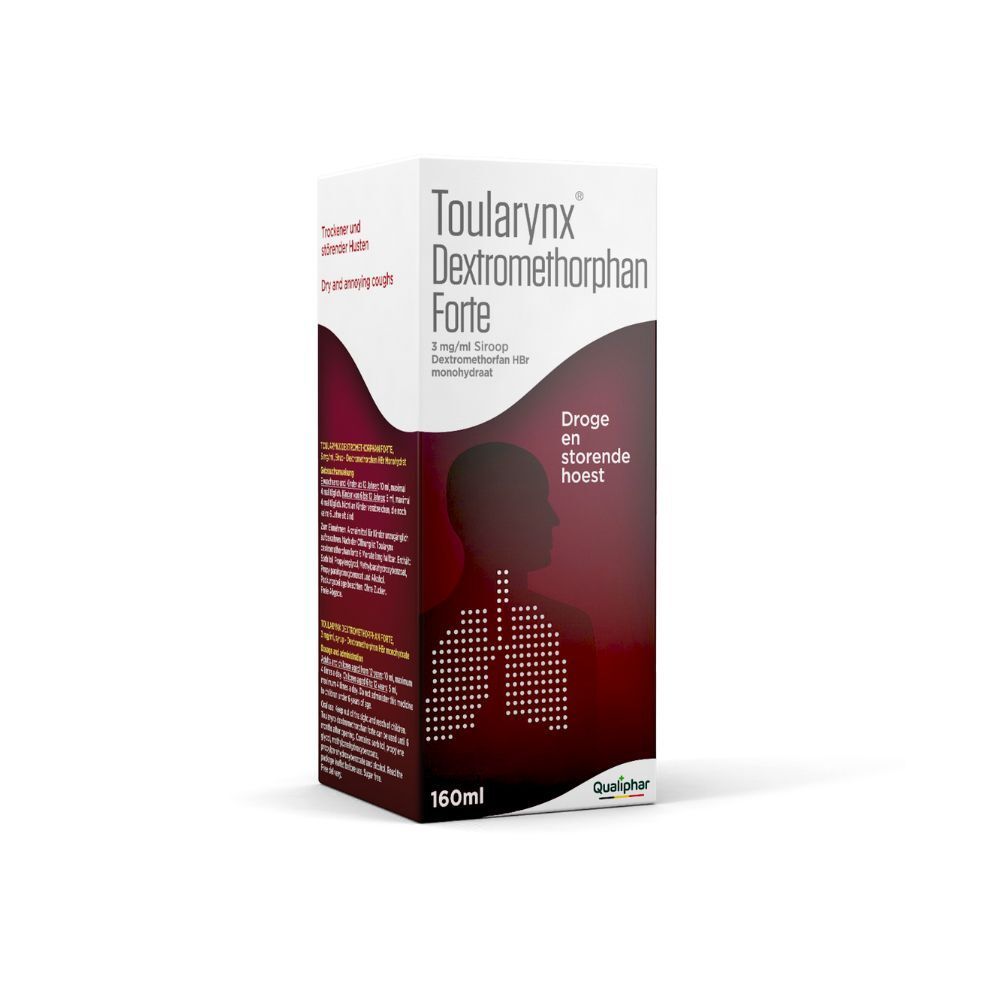Productverpakking. Wit met rode streep, productnaam en logo. Afbeelding van een silhouet.