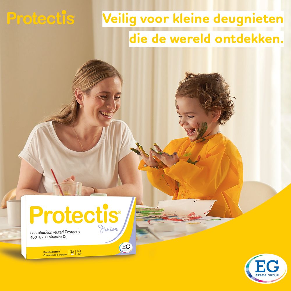 Achterkant van de Protectis Junior doos. Nederlandse tekst.