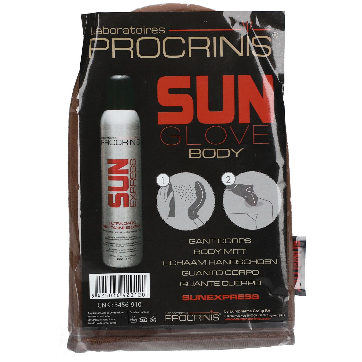Laboratoires Procrinis® Sunglove Gant corps