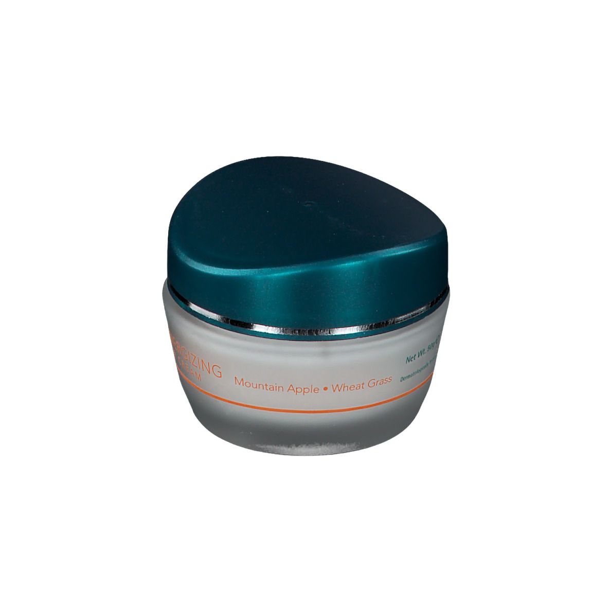 Creme-Tiegel mit blauem Deckel. Aufschrift: Himalaya Herbals, Inhaltsstoffe.