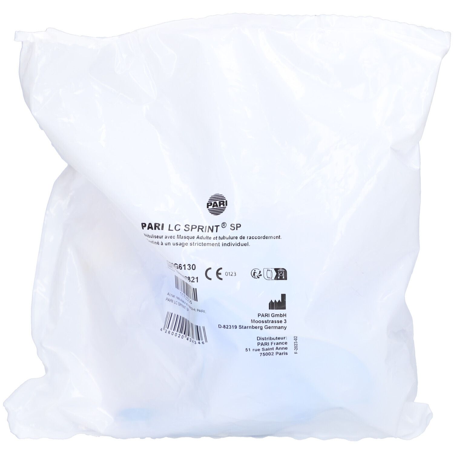 Pari LC Sprint SP Nébuliseur + Masque Adulte 1 set