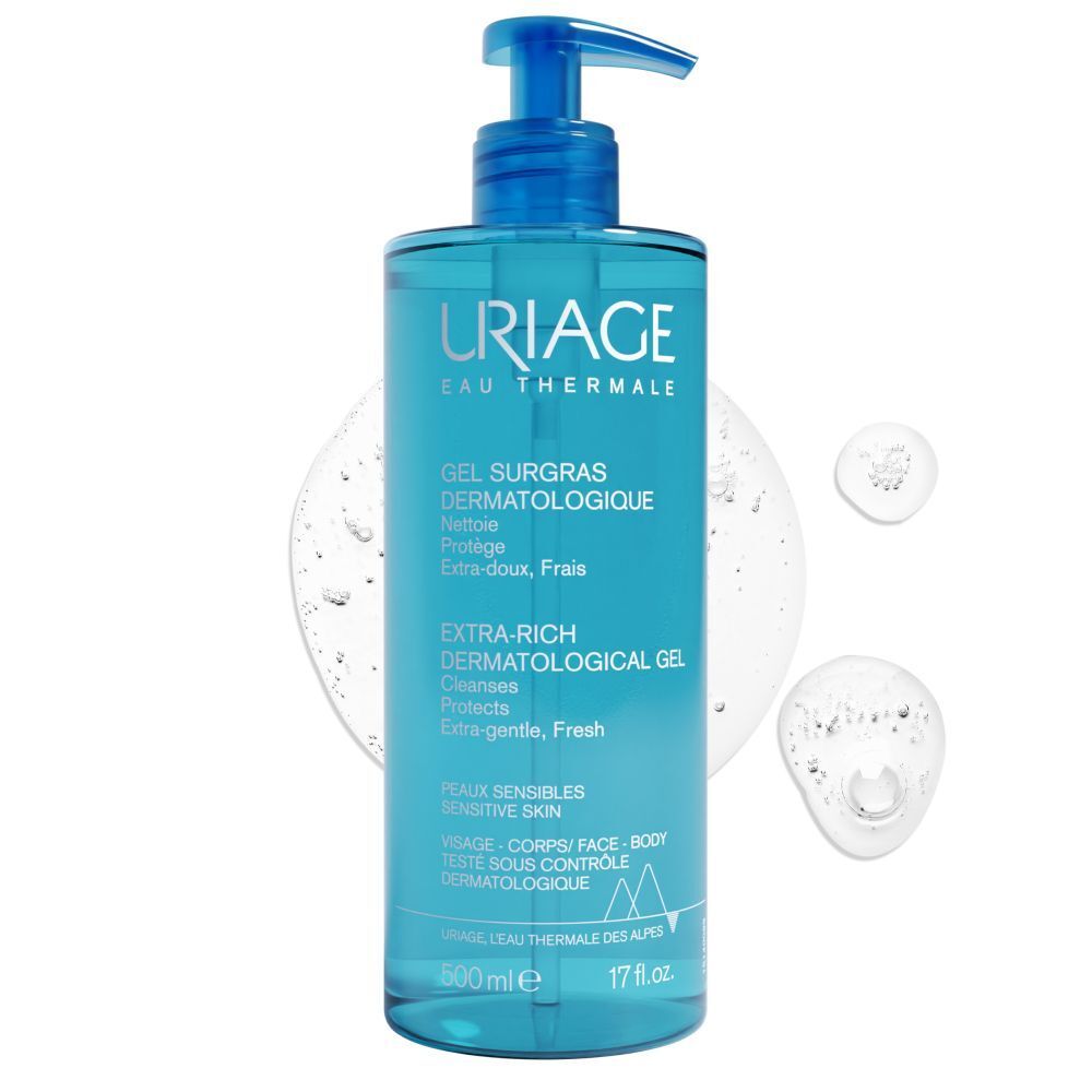Overvettende dermatologische gel voor het hele gezin. Reinigt & beschermt.