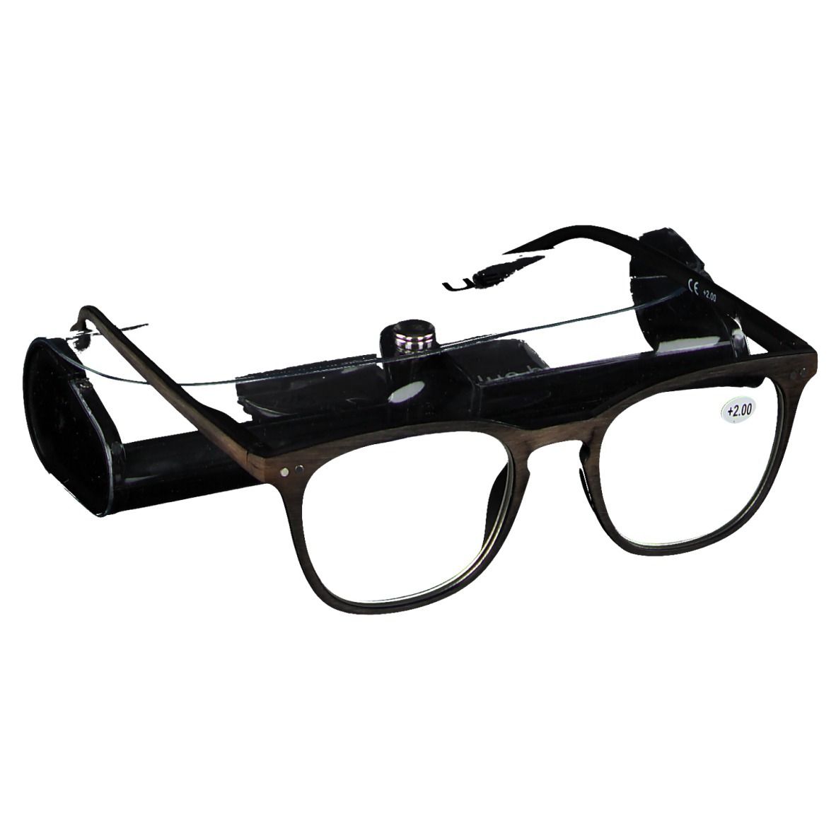 pharmaGLASSES® VisionBlue Pc02 Brun +2.00