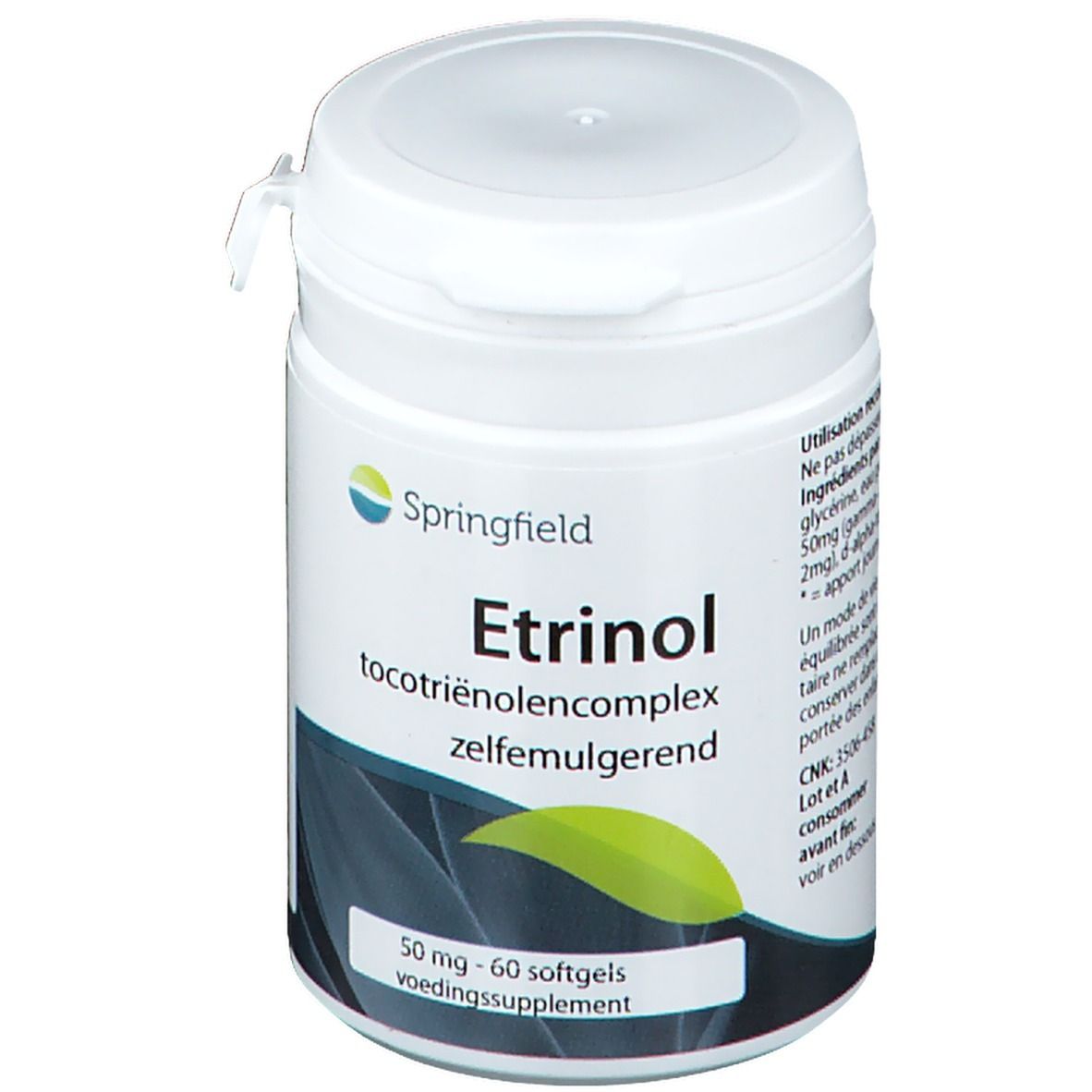 Springfield Etrinol complexe de vitamine E tocotriénols