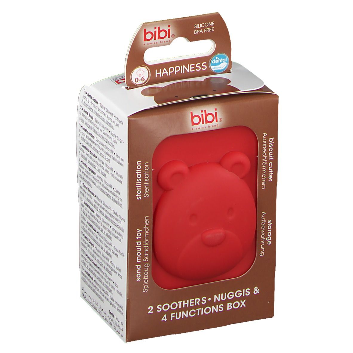 bibi® Happiness Schnuller Mama & Papa  0-6 Monate