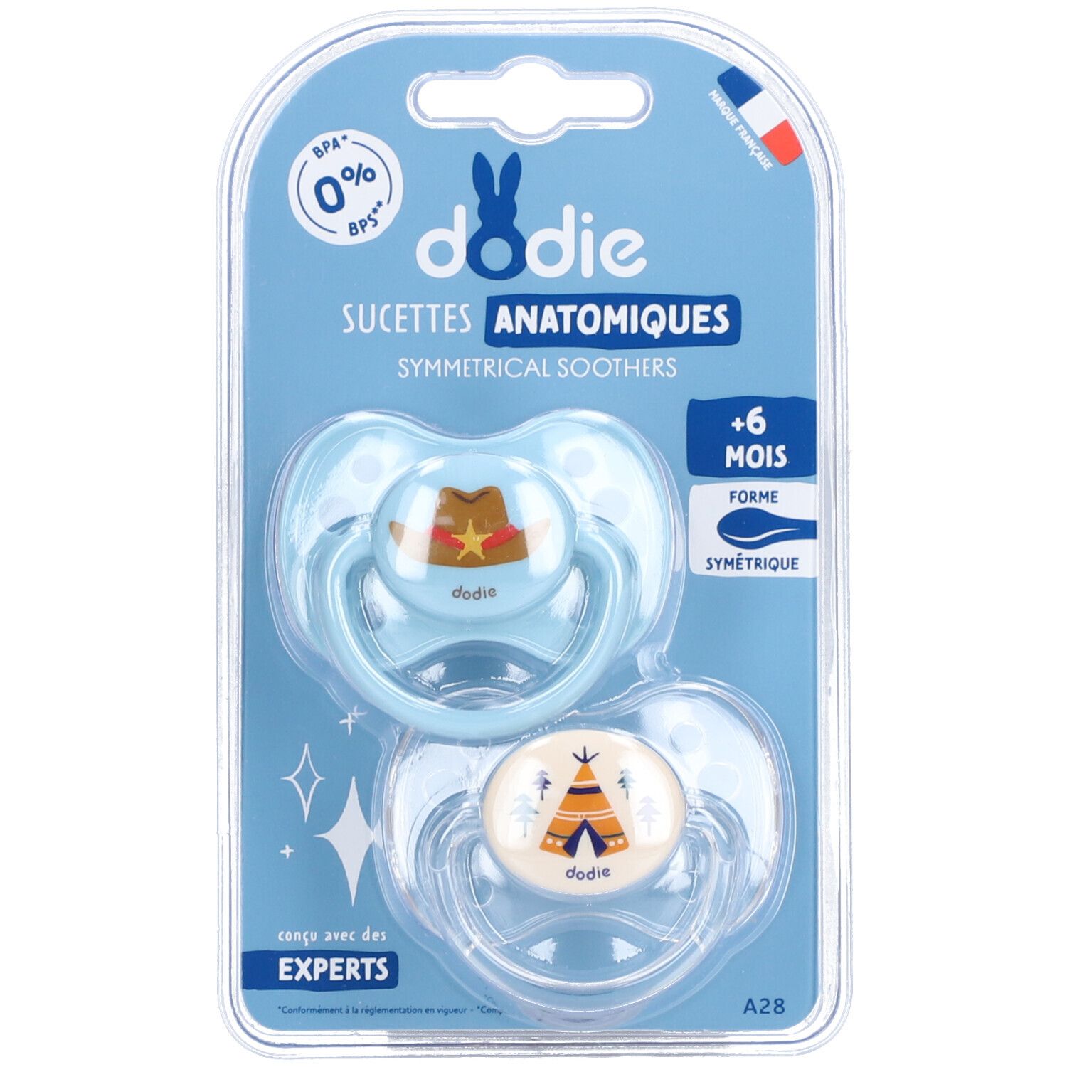 Dodie Anatomisch Silicoon Fopspeen vanaf 6 Maanden 2 St Schnuller