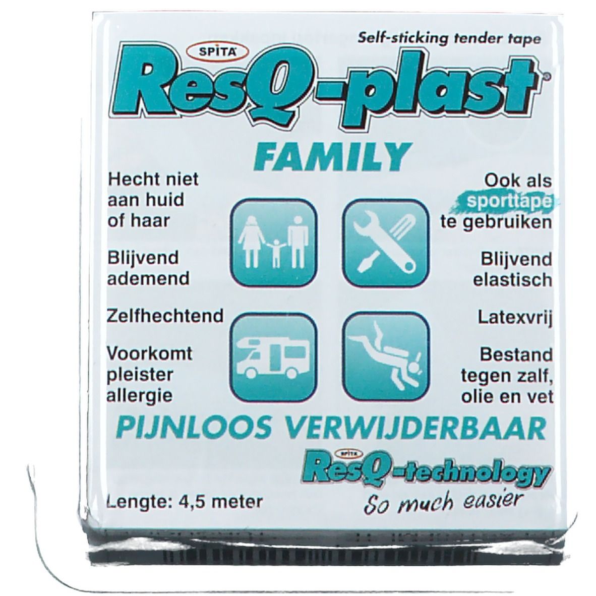 ResQ-plast® Family Turquoise 50 mm x 4,5 m