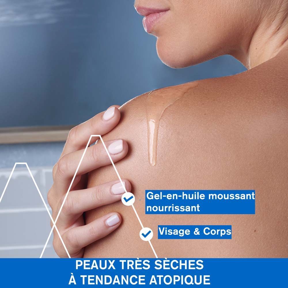 Uriage Xémose, dos du flacon. Texte.
