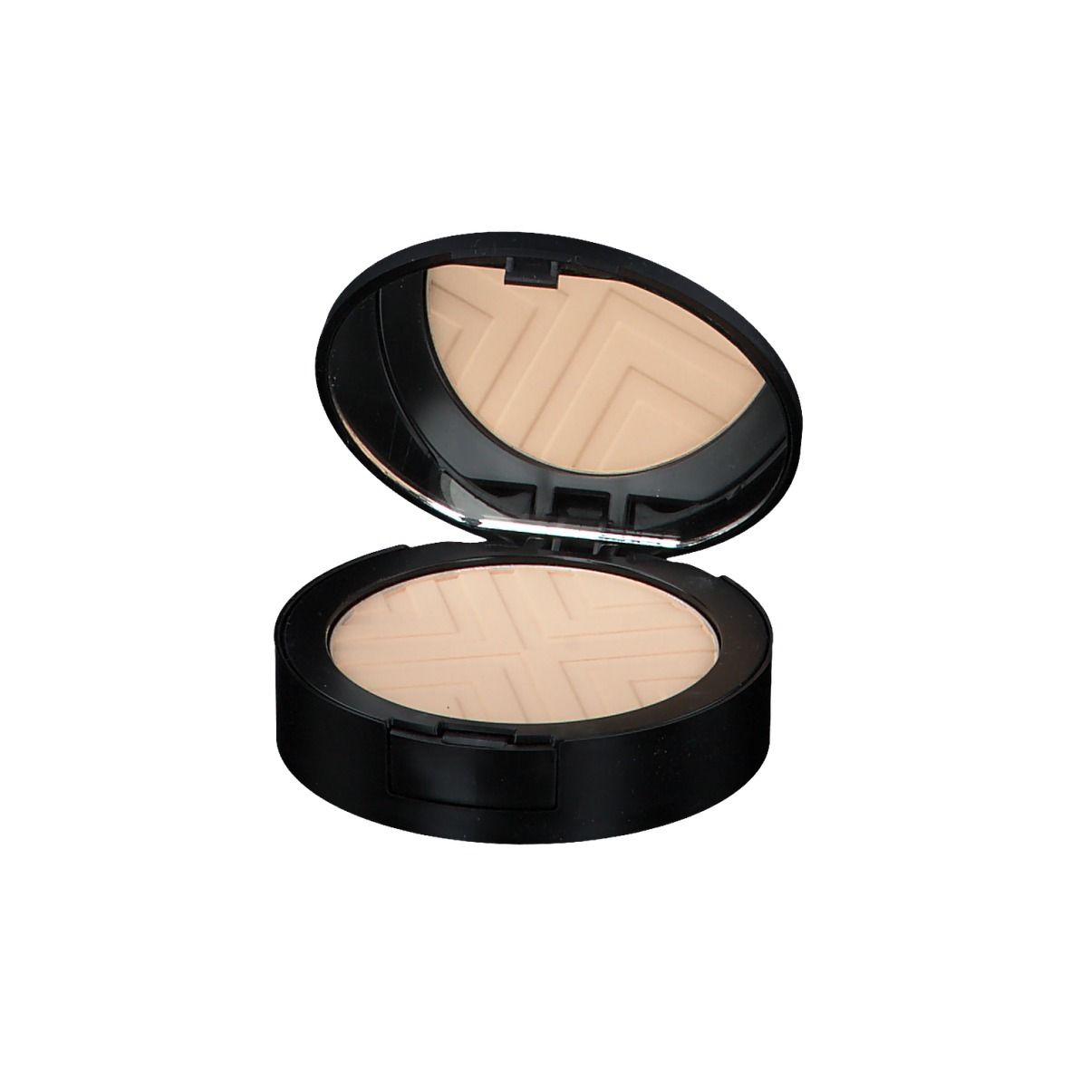 Emballage noir VICHY DERMABLEND Covermatte. Texte: Opal 15, Compact Powder Foundation, SPF 25.