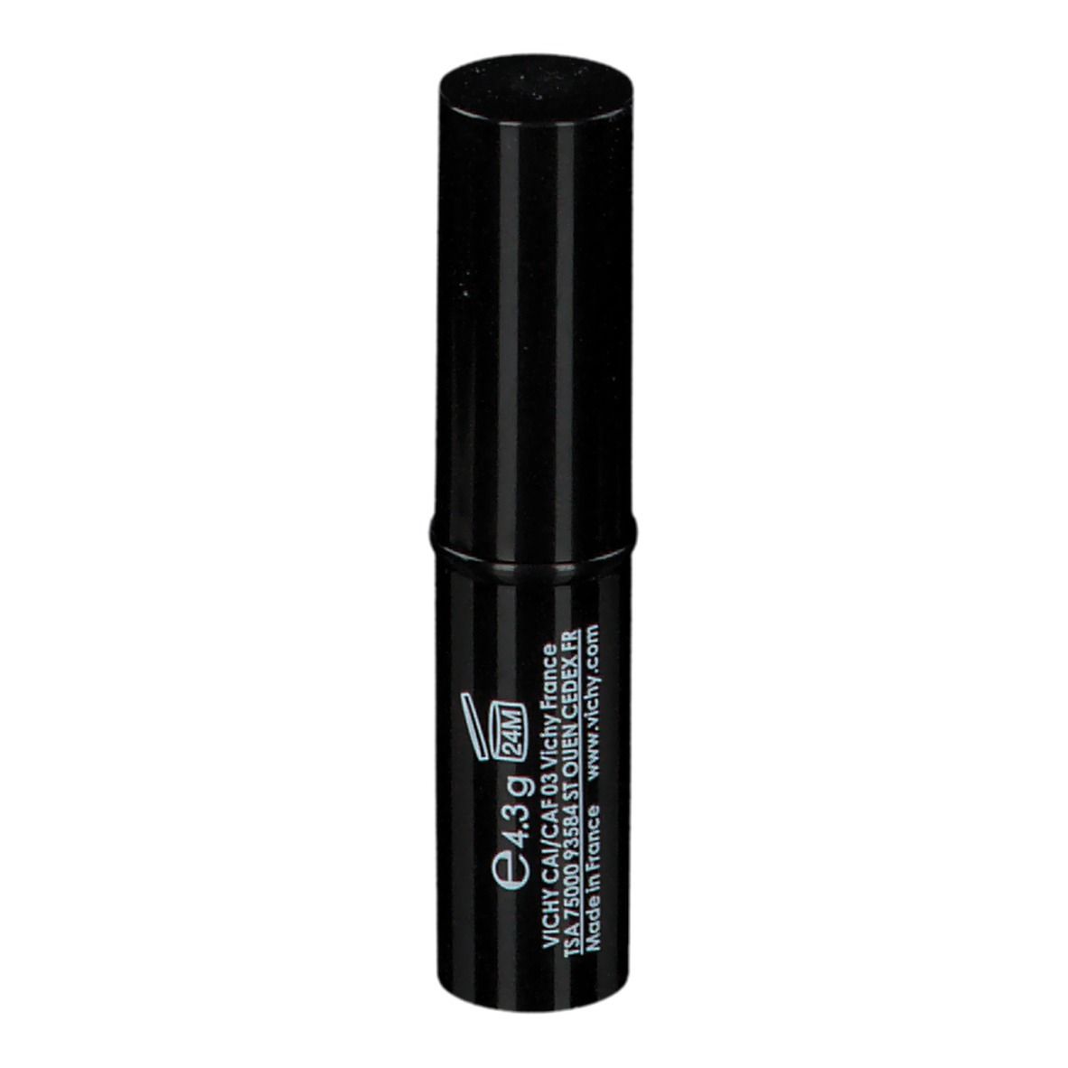Stick correcteur Dermablend SOS noir. Forme cylindrique, surface rainurée. Bouchon noir. Écriture blanche.
