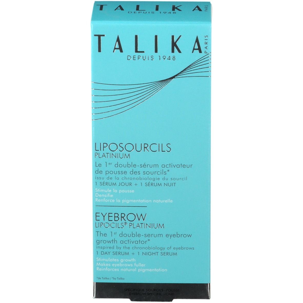 Talika Eyebrow Lipocils Platinum Morning & Night Serum 2 x