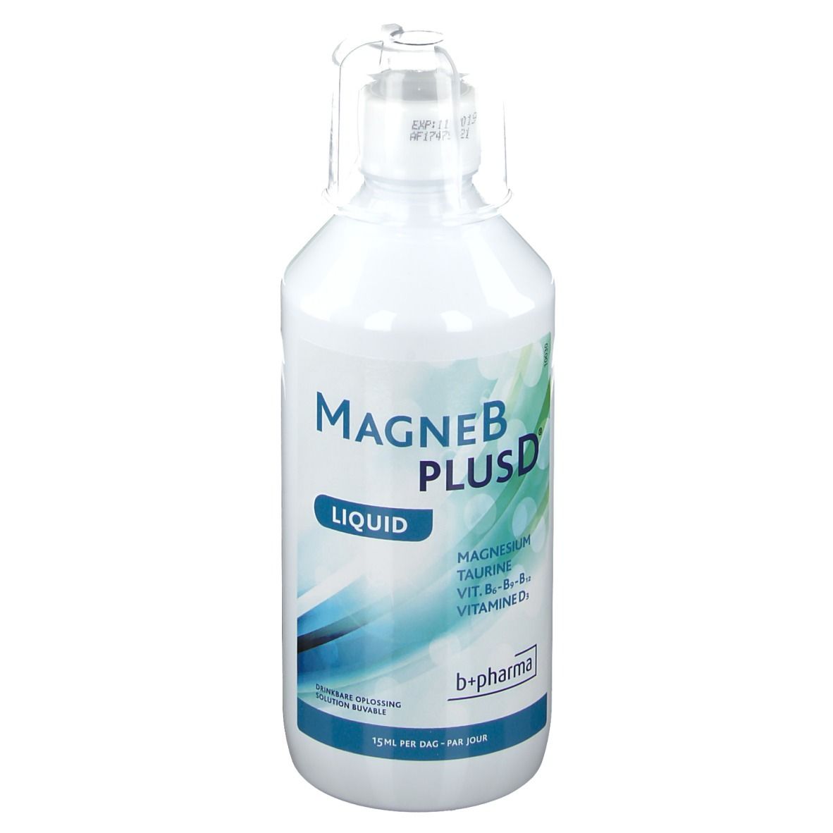 MagneBplusD® Liquid | Complete magnesiumformule Energie & Ontspanning Magnesium, Vitamine D en Vitamines B 500 Vloeistof