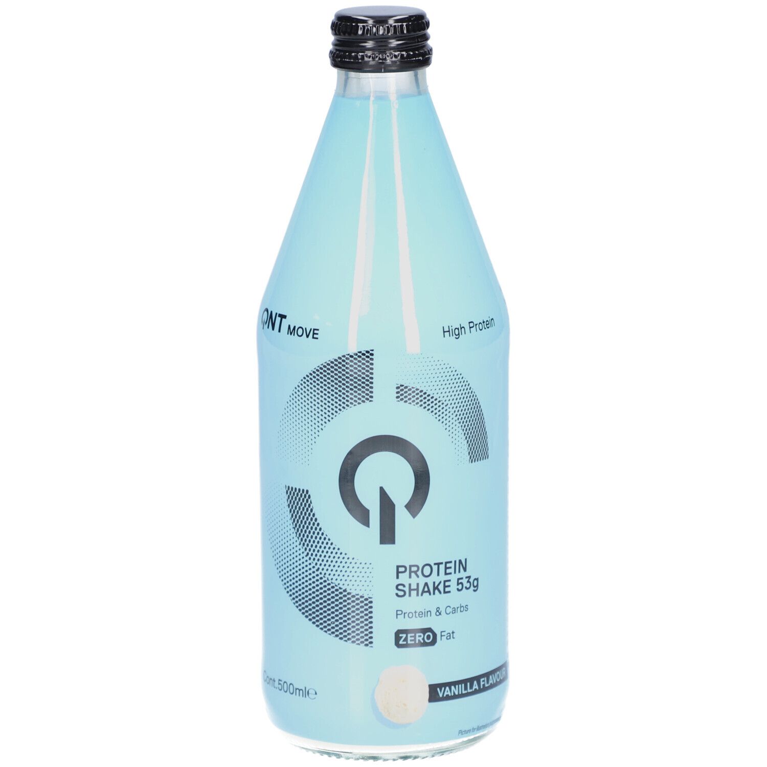 Protein Shake Glass Bottle  QNT (12er Pack)