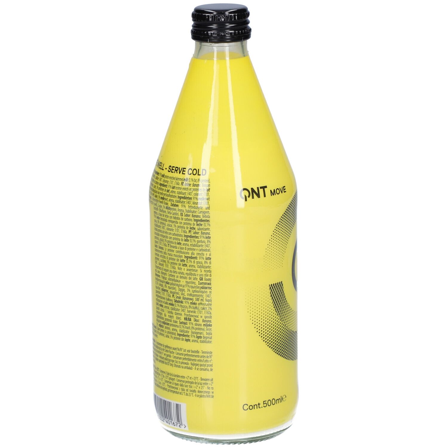 Protein Shake Glass Bottle  QNT (12er Pack)