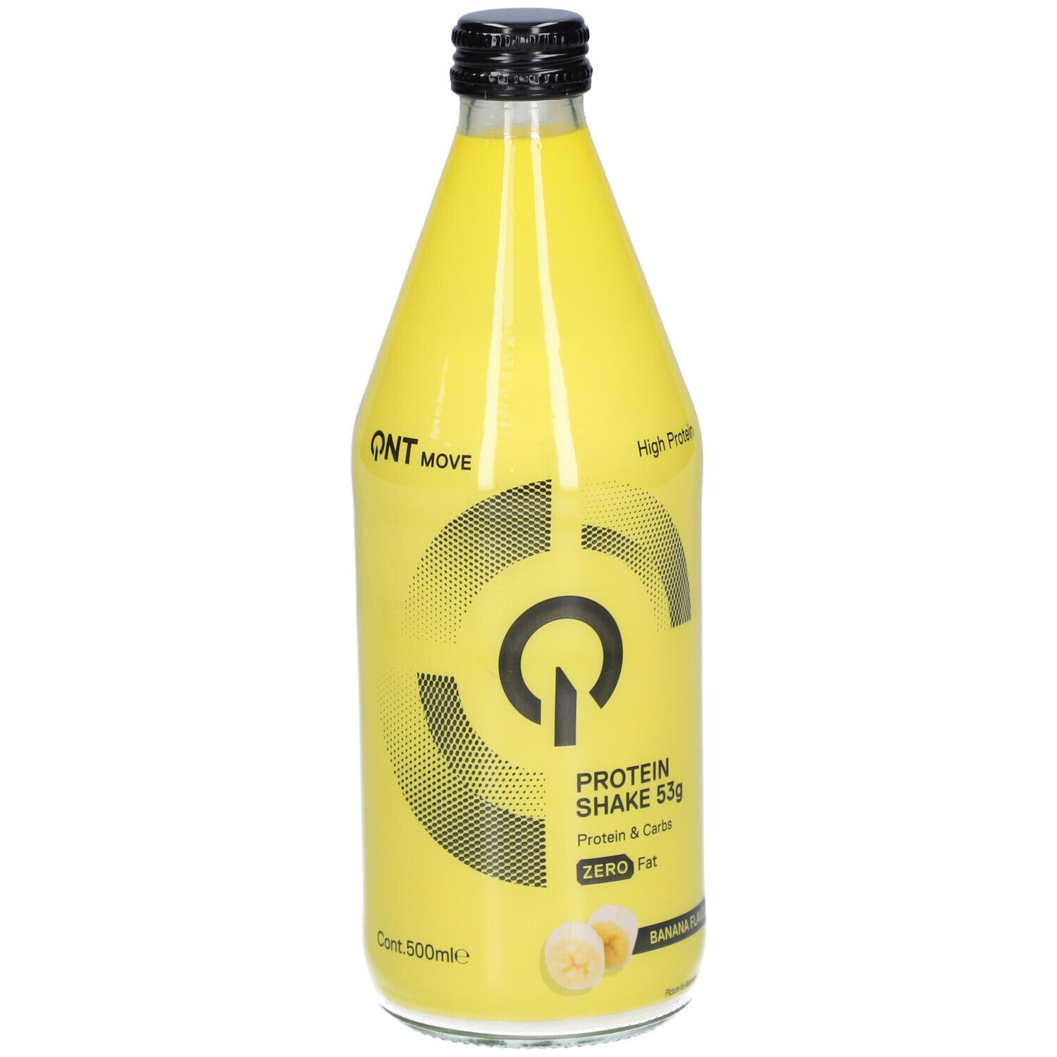 Protein Shake Glass Bottle  QNT (12er Pack)
