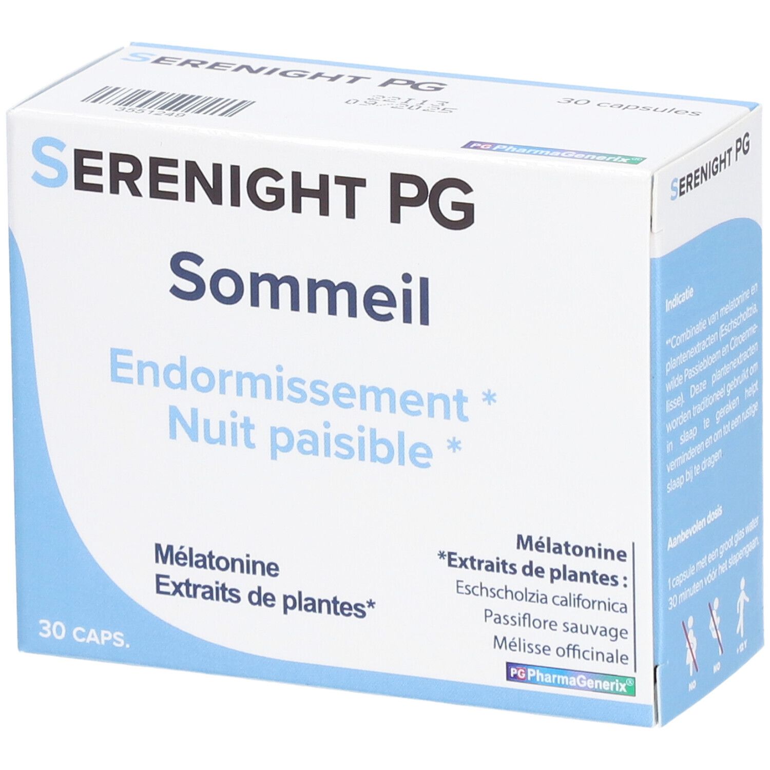 PharmaGenerix Serenight PG Sommeil