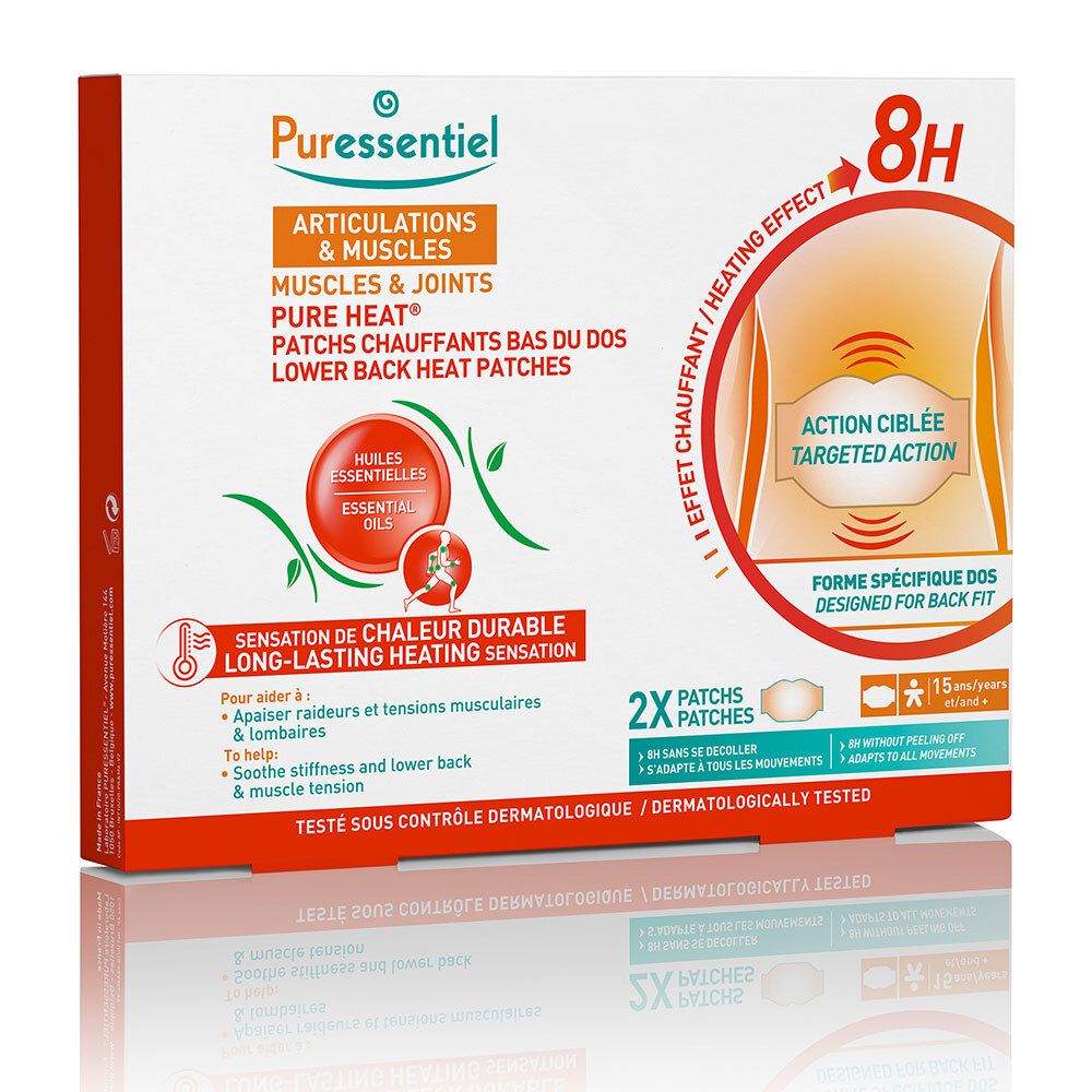 Puressentiel Gewrichten & Spieren Verwarmende Patch Onderrug 2 Pleister