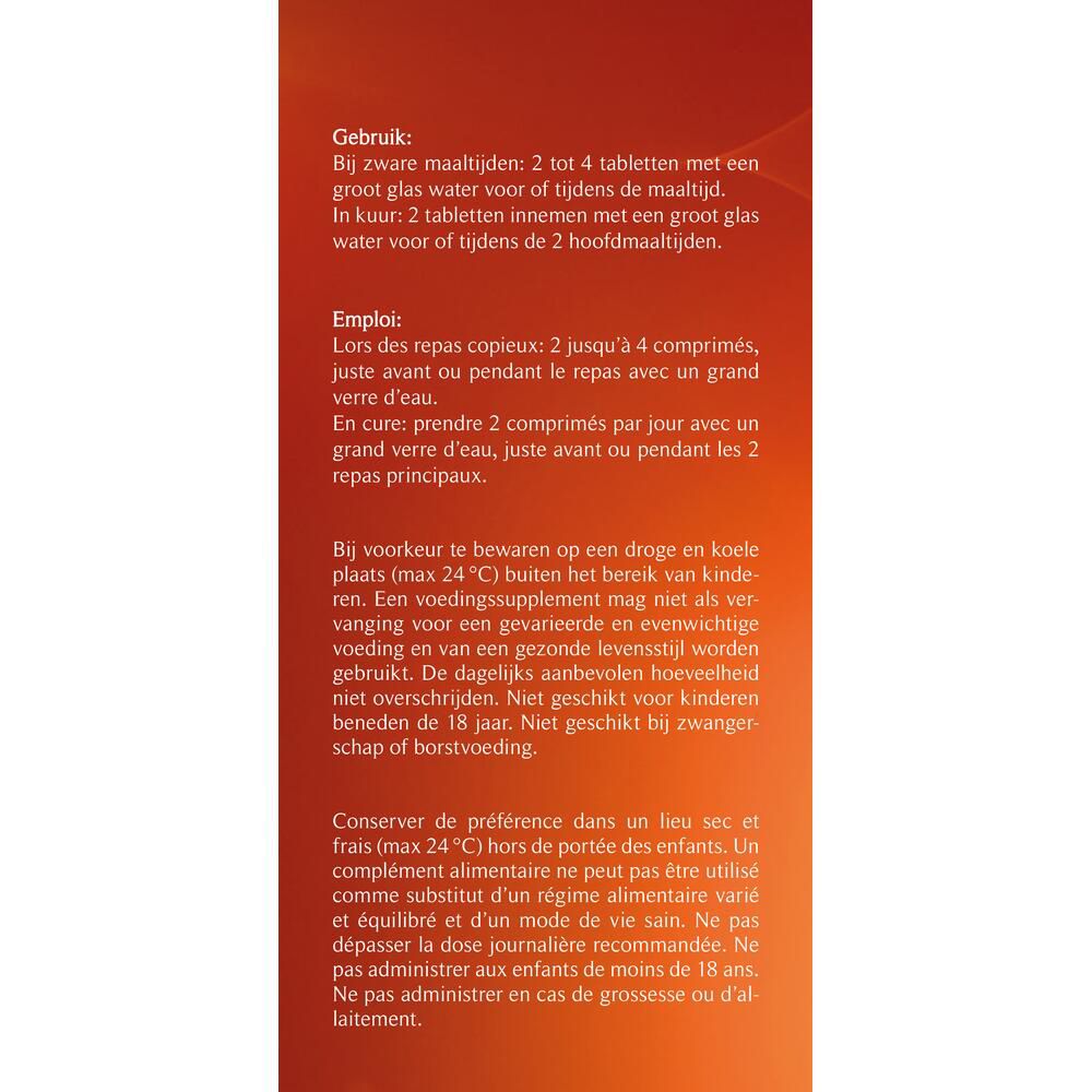 Instructies voor het innemen van de tabletten. Dosering en voorzorgsmaatregelen.