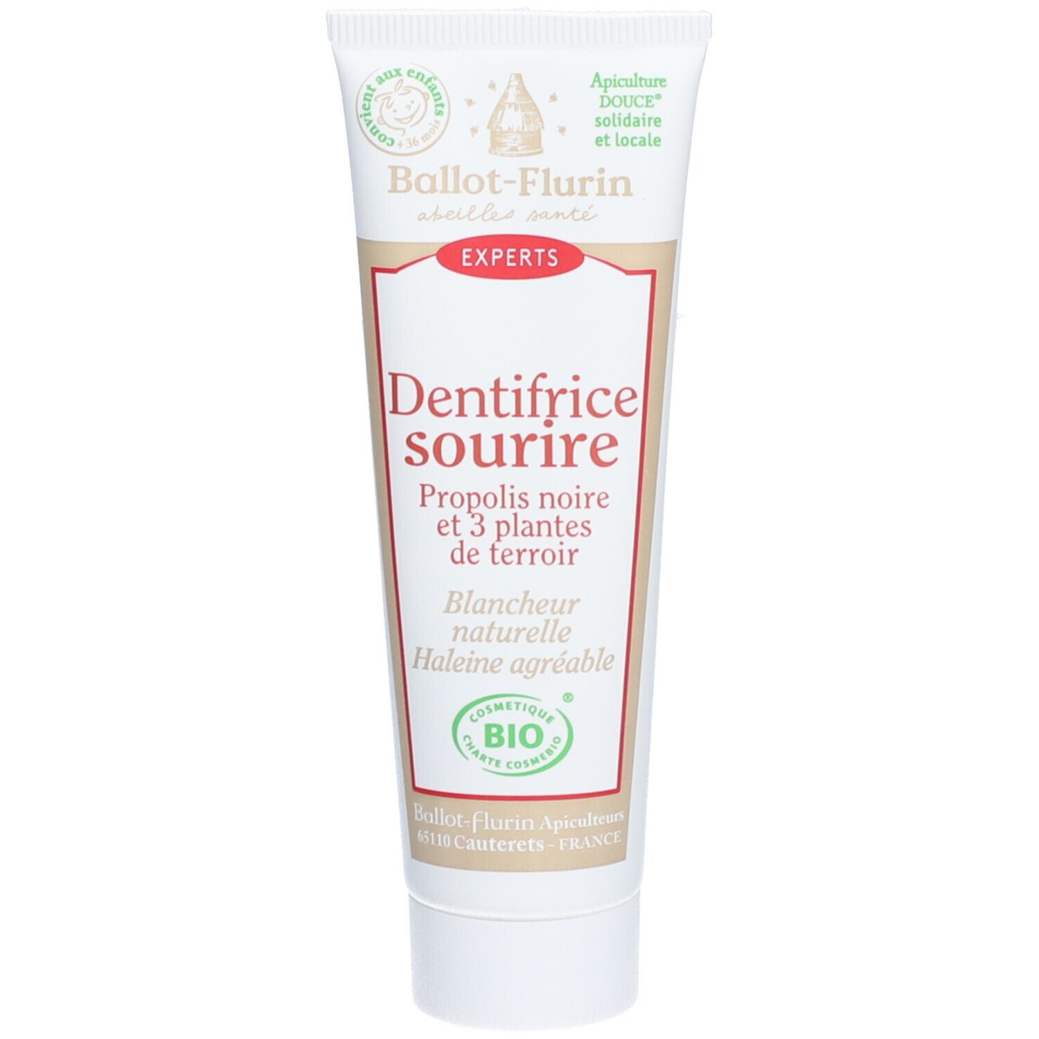 Ballot-Flurin Dentifrice Sourire A La Propolis Noire Et 3 Plantes De Terroir Tube 50ml 50 ml Zahnpasta