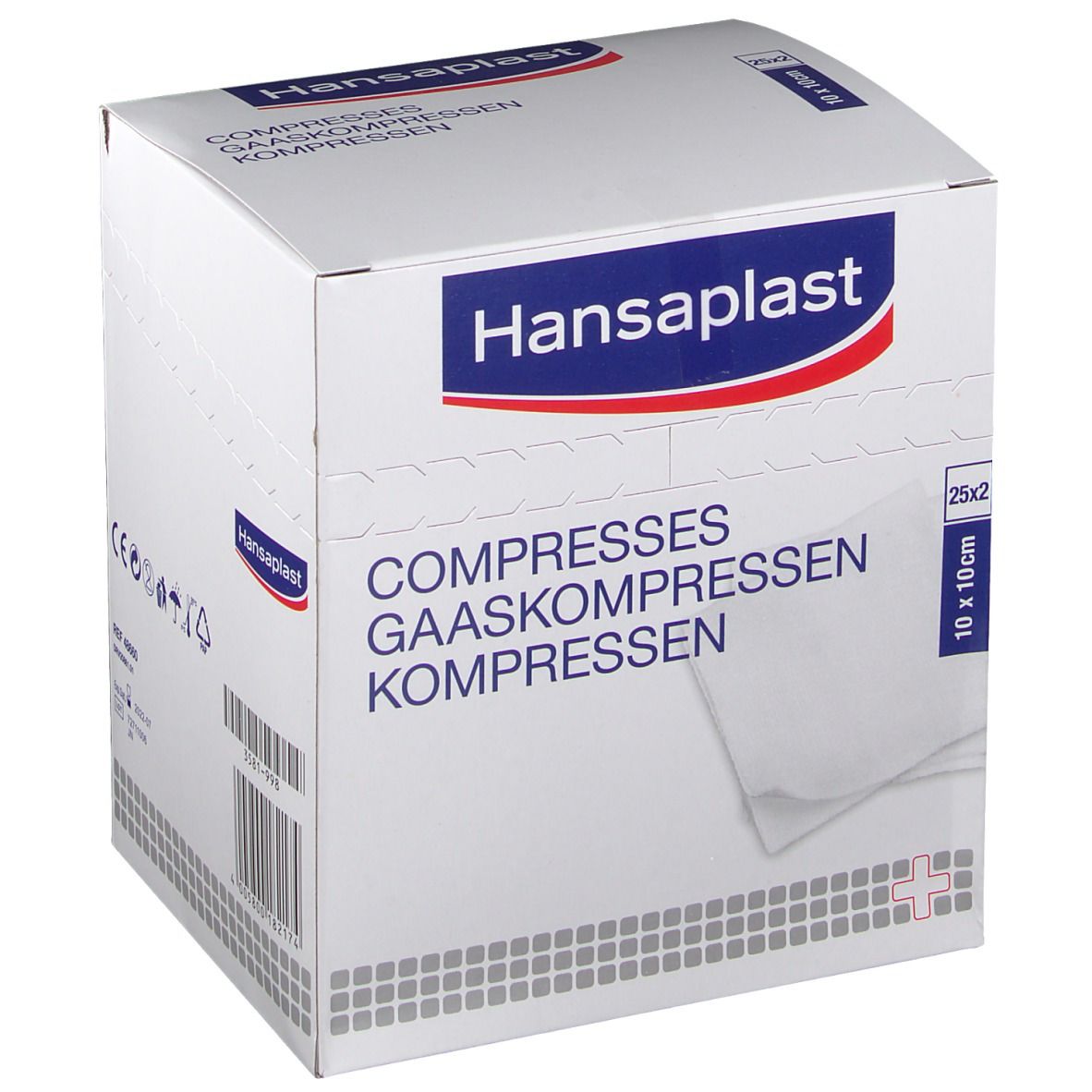 Hansaplast Compresses Stériles Soft 10 x 10 cm