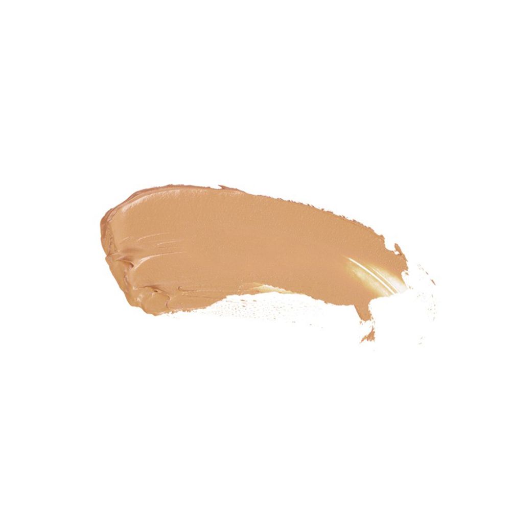 Échantillon de crème teintée beige. Texture visible.
