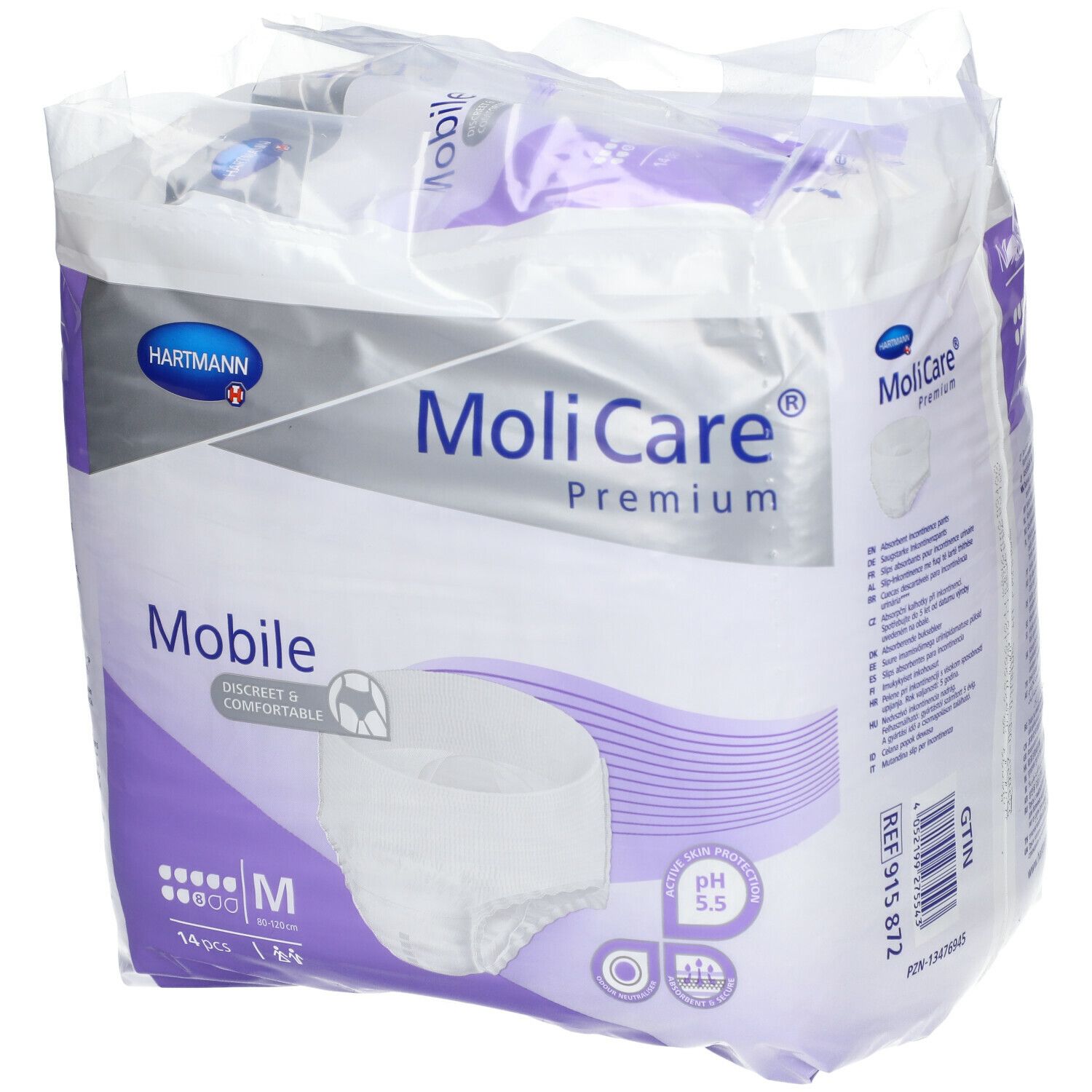 Hartmann® Molicare® Couches adultes Premium Mobile 8 gouttes taille M